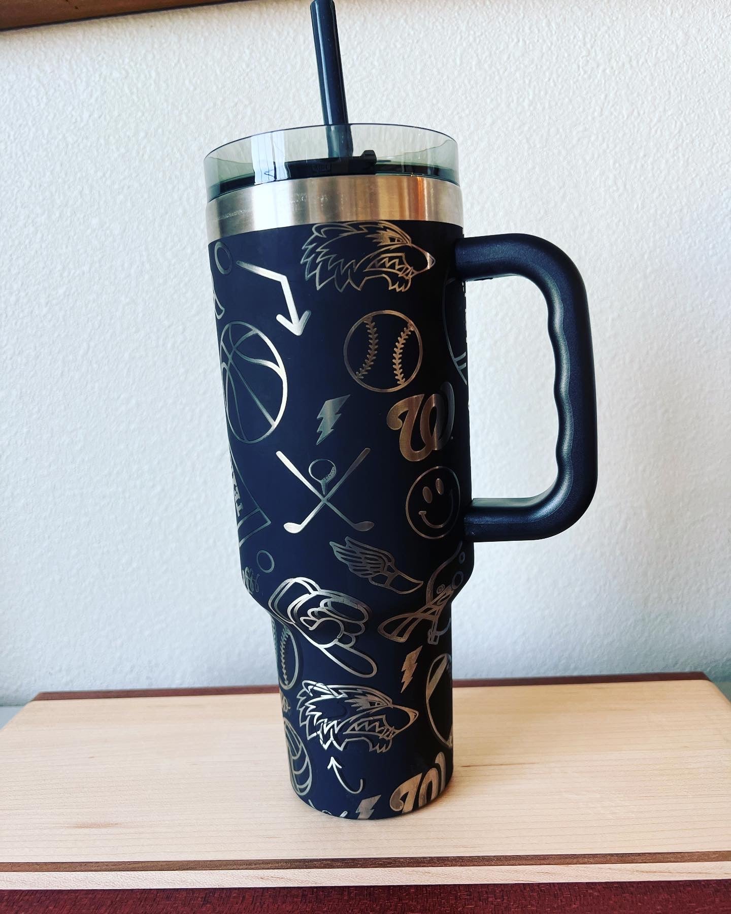 40 oz custom engraved tumbler